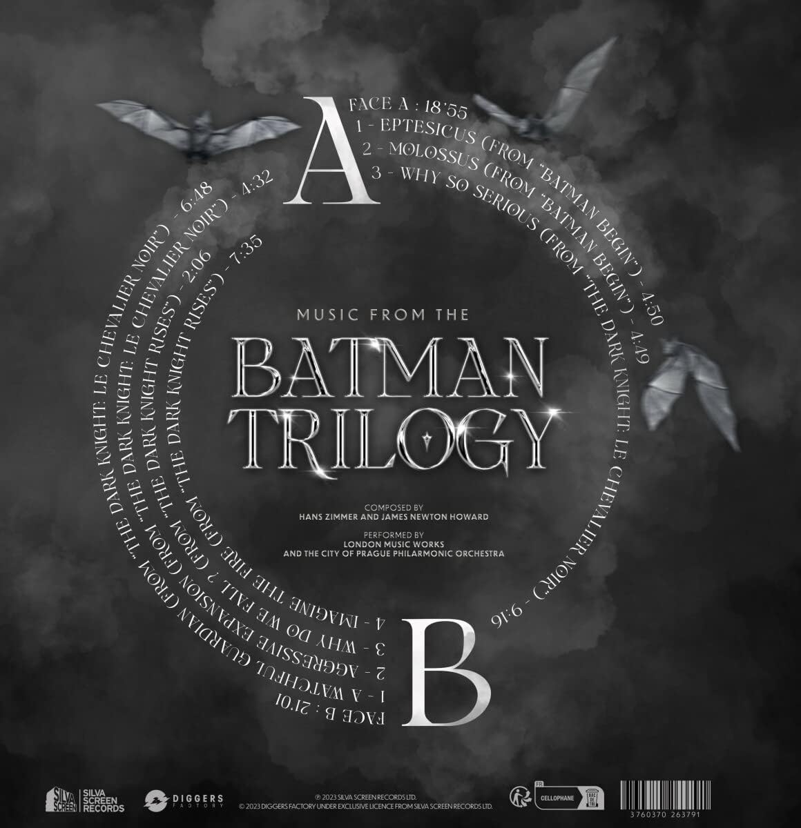 MUSIC FROM THE BATMAN (Translucent Black Vinyl) - City of Prague Philharmonic Orchestra